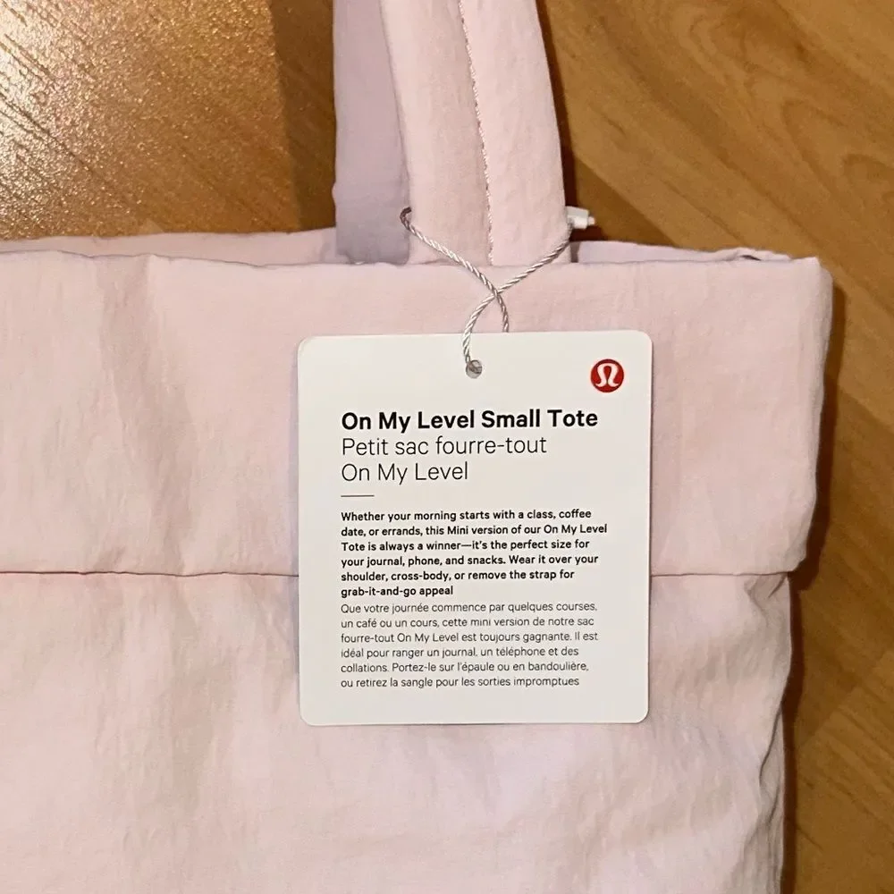 NWT Lululemon On My Level Crossbody Top Handle Tote Bag *Micro 5L Blissful Pink